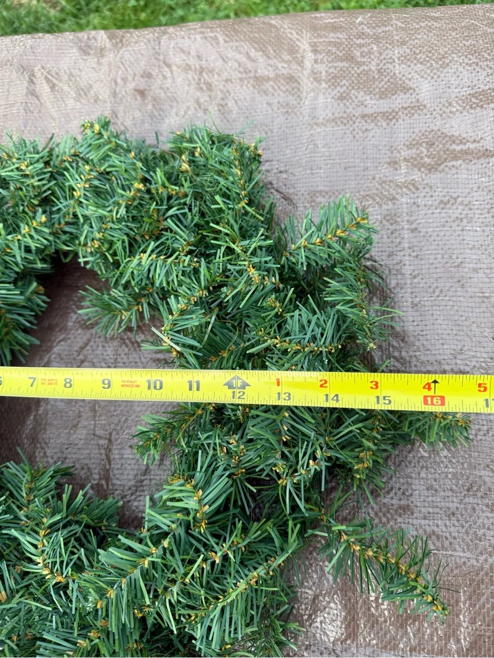 Holiday Green Christmas Wreath with Red Accents